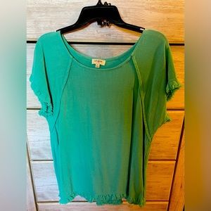 Short sleeve, cotton top by Umgee. SZ L
